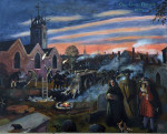 The Great Plague 1665. Painting by Rita Greer (2009). By permission of the artist.
