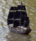 Model pirate ship. Photo by Tony Hisgett (2010). PD-CCA 2.0 Generic. Wikimedia Commons.