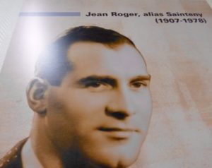 Photo of Jean Sainteny from the war years. It hangs on the wall next to the cells inside the Ministry of the Interior, rue des Saussaies. Photo by Raphaelle Crevet (2016).