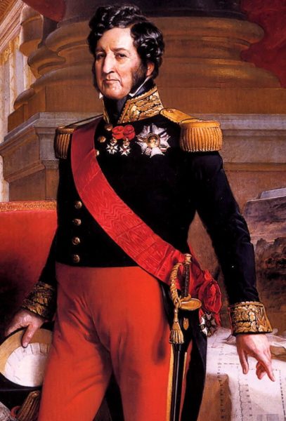 King Louis-Philippe. Map: Painting by Franz Xaver Winterhalter (2006). PD- 100+ Wikimedia Commons.