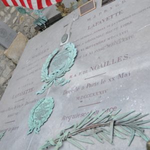 de Lafayette's Grave, Picpus