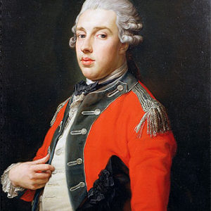 Portrait of George Cholmondeley, 1st Marquess of Cholmondeley. Oil painting by anonymous (c. 1772). Houghton Hall. PD-100+ Wikimedia Commons.