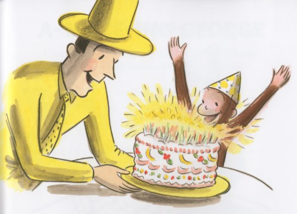 Rey, Margret & H.A. Curious George and the Birthday Surprise. New York: Houghton Mifflin Company, 2003. Illustration in the style of H.A. Rey by Martha Weston. Available at Amazon and all fine bookstores