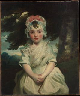 Portrait of Georgiana Augusta Frederica Elliott (Seymour), later Lady Charles Bentinck. Painting by Sir Joshua Reynolds (1784). Metropolitan Museum of Art.