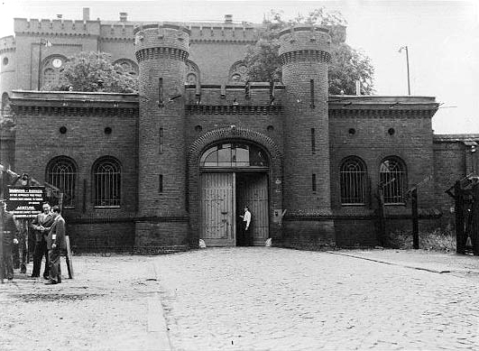 Entrance to Spandau Prison, 1951. Photo by US Army (c. 1951). PD-US Government. Wikimedia Commons. 