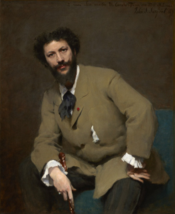 Portrait of Carolus-Duran. Painting by John Singer Sargent (1879). Clark Art Institute. PD-Expired copyright. Wikimedia Commons. 