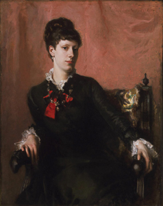 Portrait of Frances Sherborne Ridley Watts. Painting by John Singer Sargent (1877). Philadelphia Museum of Art. PD-80+. Wikimedia Commons. 