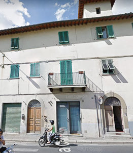 Exterior of home of Gino and Adriana Bartali; Via Chiatigiana 173, Florence, Italy. Photo by Google Maps (date unknown). 