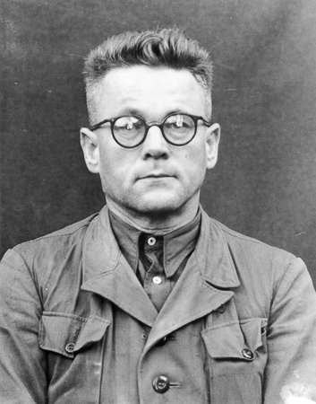 Karl Gebhardt, defendant in the Doctors’ Trial at Nuremberg. Photo by anonymous (c. 1946-47). PD-U.S. Government. Wikimedia Commons.