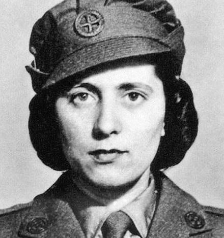 Andrée Borrel after she joined the SOE. Photo by anonymous (c. 1942). Records of Special Operations Executive (UK Government). PD-Expired Copyright. Wikimedia Commons.