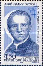 French postage stamp commemorating the 50th anniversary of the death of Abbé Franz Stock. Photo by anonymous (c. 1998). Courtesy of Stamp World. 