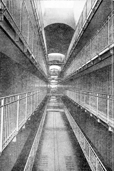 Interior of Fresnes Prison. Image taken immediately after the liberation of Paris. Photo by the journal Combat (c. 1944). Les Murs de Fresnes by Henri Calet. Author’s collection.