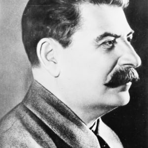 Joseph Stalin, Secretary-general of the Communist party of the Soviet Union. Photo by anonymous (c. 1942). PD-Russia public domain. Wikimedia Commons.