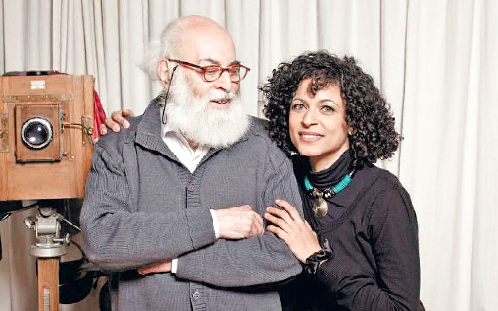 Adolfo Kaminsky with daughter and biographer, Sarah Kaminsky. Photo by anonymous (c. 2017). Amit Israeli – The Times of Israel.