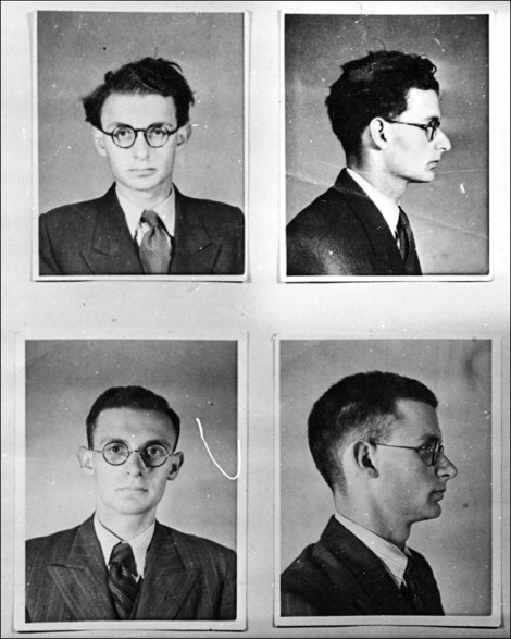 Lieutenant Maurice Pertschuk (1921-1945) photographed before (top) and after plastic surgery to his face. Pertschuk was betrayed and became one of 104 SOE-F Section agents executed by the Nazis during World War II. Photo by anonymous (date unknown). SOE Records. ©️2014 The National Archives UK HS 7/49 (142).