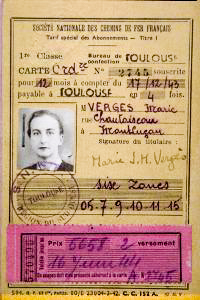 Pearl Witherington’s Carte d’Identité – false wartime identity papers. Photo by anonymous (date unknown).