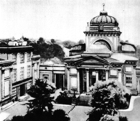 The Great Synagogue on Tlomackie Street, Warsaw, before 1939. Photo by Meczenstwo Walka, Zaglada Zydów Polsce 1939-1945. Poland. No. 340 (pre-1939).