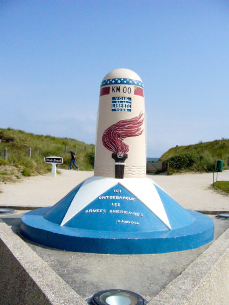 Normandy Beach monument.