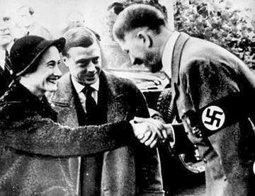 The Duke and Duchess of Windsor meeting Hitler. Photo by anonymous (c. 1937).