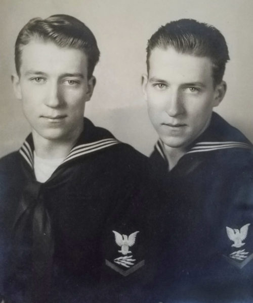 Julius Pieper (left) and his twin brother, Ludwig Pieper (right). Photo by anonymous (date unknown). Courtesy of the Pieper family.