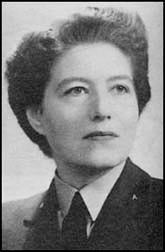 Vera Atkins, SOE/Section F. Photo by U.K. Government (c. 1946). PD-U.K. Government. Wikimedia Commons.