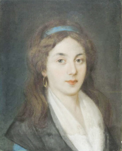 Portrait of Éléonore Duplay. Pastel on paper by anonymous (c. 1790). Musée Carnavalet. PD-100+. Wikimedia Commons.