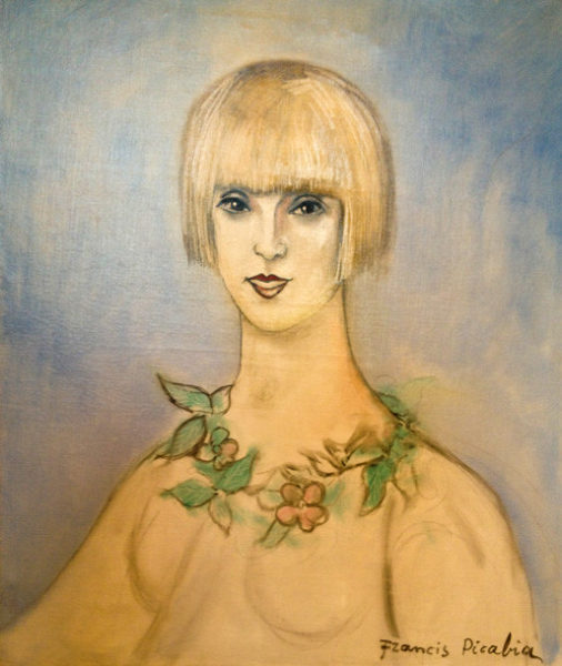 Portrait of Suzy Solidor. Painting by Francis Picabia (c. 1930).