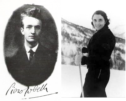 Ada (right) and Piero (left) Gobetti. Photo by anonymous (date unknown). 