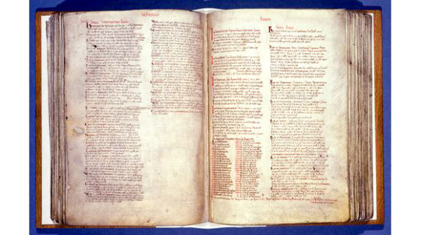 The Domesday Book. Photo by anonymous (date unknown). U.K. National Archives.