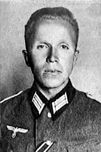 Soviet intelligence agent Nikolai Kuznetzov in Wehrmacht uniform. While undercover posing as a Wehrmacht officer, Kuznetzov learned about Operation Long Jump. Photo by anonymous (c. 1942). PD-Russia. Wikimedia Commons.