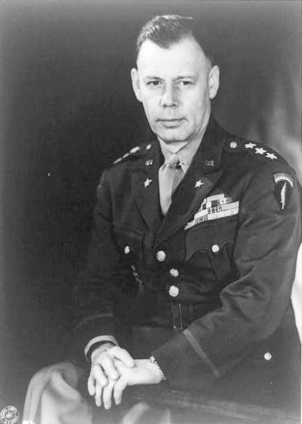Lieutenant General Walter Bedell Smith. Photo by US Signal Corps (c. 1945). United States Library of Congress. PD-US Government. Wikimedia Commons.
