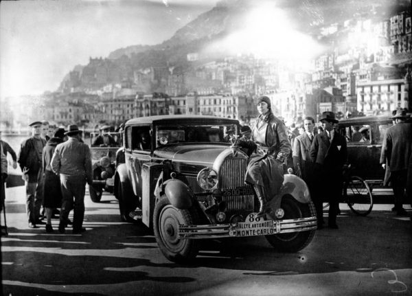 Lucy Schell at the 1930 Monte Carlo Car Rally. Photo by anonymous (c. 1930). Bibliothèque nationale de France. Agence de presse Meurisse. PD-+70 years or fewer. Wikimedia Commons.