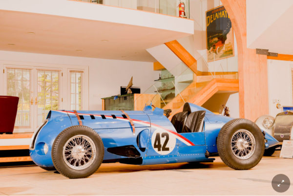 Original Delahaye 145 which won the 1938 Pau Grand Prix, in the collection of Sam Mann. Photo by anonymous (date unknown).