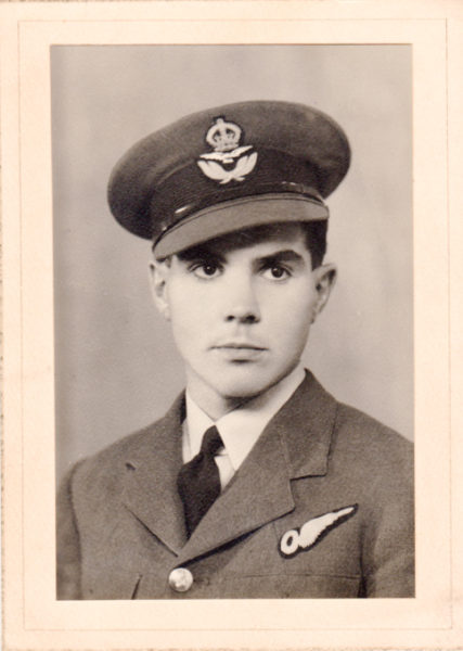 Flying Officer Stanley Booker. Photo by anonymous (date unknown). Courtesy of Stanley Booker.