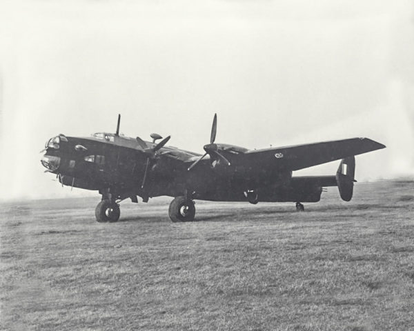 Halifax bomber used by Canadian Air Force. Photo by anonymous (date unknown). PD-Copyright Expired. Wikimedia Commons.