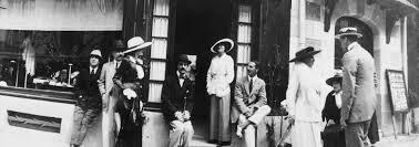 Coco Chanel at her Deauville Shop