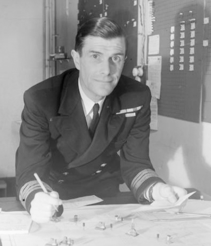 Captain Gilbert Roberts at the WATU headquarters in Liverpool. Photo by anonymous (c. 1942). Imperial War Museum. PD-Expired copyright. Wikimedia Commons.