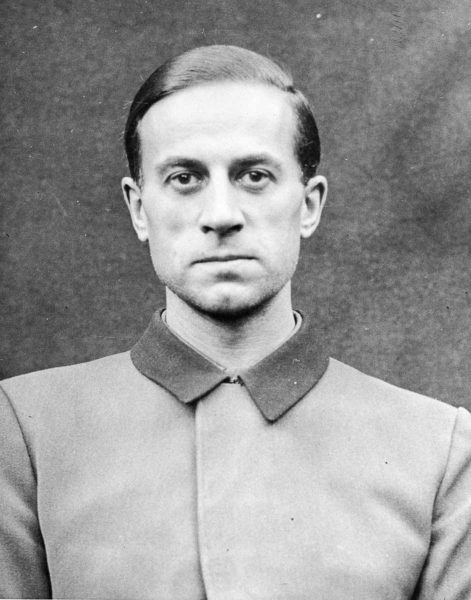 Dr. Karl Brandt, defendant in the Nuremberg trial known as the “Doctors’ Trial.” Brandt was found guilty of crimes against humanity and executed. Photo by anonymus (c. 1946-47). United States Holocaust Memorial Museum. PD-Author release. Wikimedia Commons.