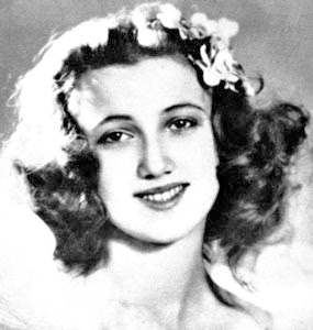 Lydia as a teenager. Photo by anonymous (c. 1940s). Nigel Perrin’s SOE blog (http://blognigelperrin.com)