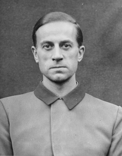 Karl Brandt as a defendant in the Doctors’ Trial at Nuremberg. Photo by anonymous (c. November 1946). United States Holocaust Memorial Museum. PD-Author Release. Wikimedia Commons.