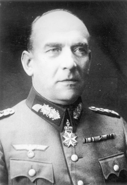 Generaloberst Nikolaus von Falkenhorst. Photo by anonymous (c. 1940). Bundesarchiv, Bild 183-2006-0529-501/CC-BY-SA 3.0. PD-CCA-Share Alike 3.0 Germany. Wikimedia Commons.