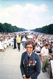 Josephine Baker at the March on Washington. Photo by anonymous (August 1963). 