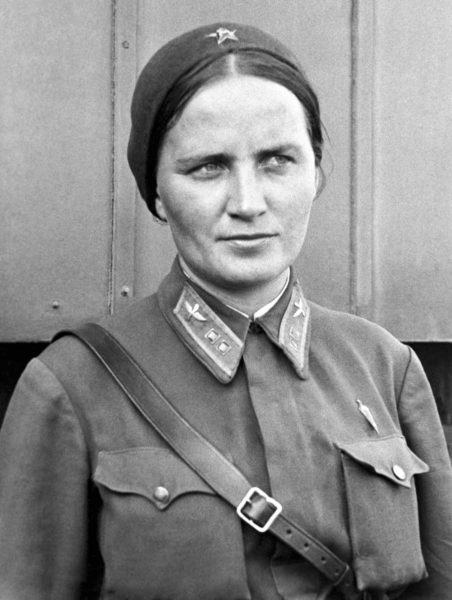 Marina Raskova, responsible for the creation of the all-women bomber regiments, commanded the 587th Bomber Aviation Regiment. Her group was given the Petlyakov, Pe-2 bombers to fly. Photo by anonymous (c. 1938). Archive Olga Shirnina.