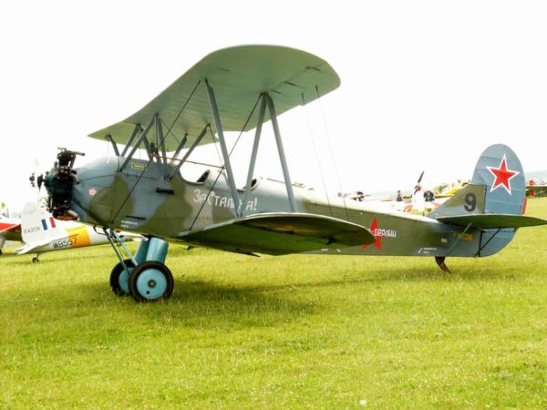 A surviving Polikarpov Po-2 biplane similar to the ones used by the 588th and the Night Witches during World War II. Photo by Douzeff (c. 2007). PD-GNU Free Documentation License, version 1.2 or later. Wikimedia Commons.