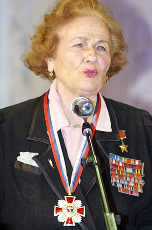 Soviet hero, Nadezhda Popova, flew 853 missions against the Germans in World War II. Photo by anonymous (date unknown). Daily Mail, Popova obituary, 27 August 2021.