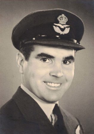 A young RAF Flight Lieutenant Stanley Booker at the time he was flying during the Berlin airlift. Photo by anonymous (c. 1947). Stanley Booker private collection. Courtesy of Pat Vinycomb.