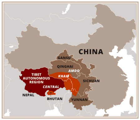 Ethnic regional map of China. Illustration by Shgasfhgu (c. 2019). PD-CCA-Share Alike 4.0 International. Wikimedia Commons.