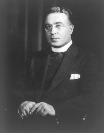 Reverend Charles E. Coughlin. Photo by Detroit Craine (c. 1933). PD-Copyright was not renewed. Wikimedia Commons.