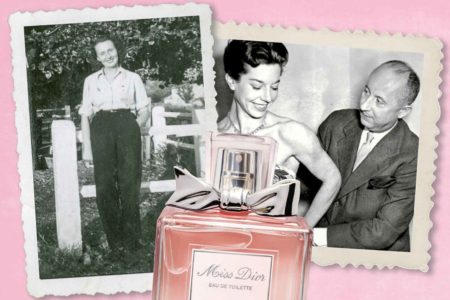 Catherine Dior (left) was the inspiration behind her brother’s (far right) famed Miss Dior perfume. Photos by anonymous (dates unknown). Historia/Shutterstock. 