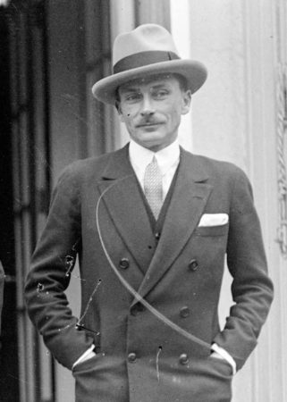 Fashion designer Lucien Lelong. Photo by National Photo Company (c. November 1925). United States Library of Congress. PD-U.S. Government. Wikimedia Commons.